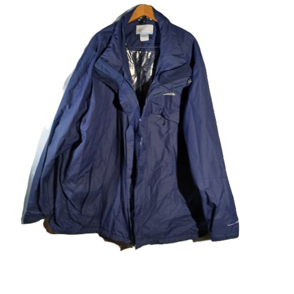 Columbia Whirlibird IV Interchange Jacket/Missing Hood/Navy/ Size 5X - Picture 1 of 11
